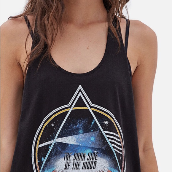 Pink Floyd Dark Side of the Moon Razorback Tank Top – Vintage Rock Style - Picture 3 of 8